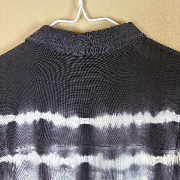NWT A.n.a (A New Approach) Deep Purple/White Tye Dye Sleeveless Collared Top - Picture 7 of 12